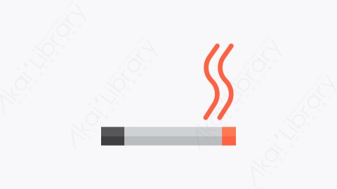 图片素材-030-吸烟smoking扁平卡通卫生保健元素图标