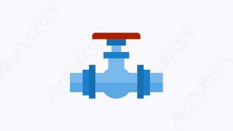 图片素材-030-阀门valve扁平卡通水管工工具元素图标