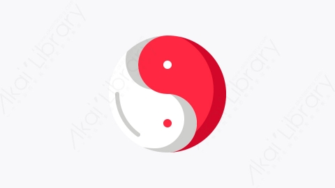 图片素材-030-阴阳yin_yang扁平卡通农历新年图标