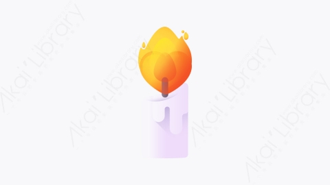 图片素材-031-蜡烛candle扁平卡通情人节元素图标