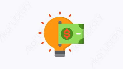 图片素材-031-灯泡light_bulb扁平卡通商业和金融的元素图标