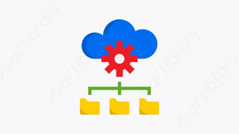 图片素材-031-管理management扁平卡通数据和网络管理元素图标