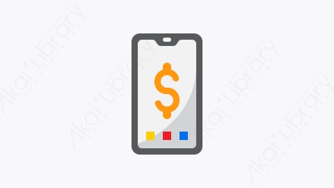 图片素材-031-移动电话mobile_phone扁平卡通金融财务元素图标