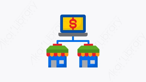 图片素材-031-网上商店online_shop扁平卡通营销元素图标