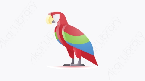 图片素材-031-鹦鹉parrot卡通动物元素图标