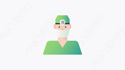 图片素材-031-外科医生surgeon扁平卡通整形外科图标