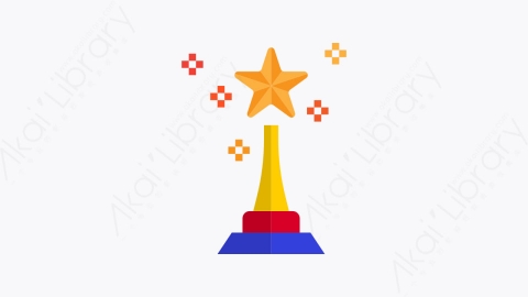 图片素材-031-奖杯-6trophy扁平卡通奖励和奖牌元素图标