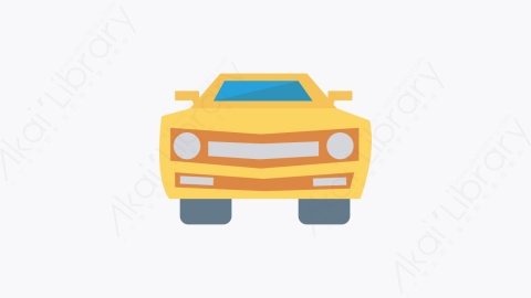 图片素材-032-汽车轿车car扁平卡通交通工具图标元素