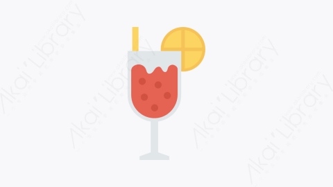 图片素材-032-饮料drink扁平卡通水果和蔬菜的图标元素