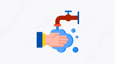 图片素材-032-洗手液handwash扁平卡通电晕病毒元素图标