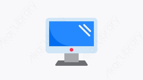图片素材-032-监视器monitor扁平卡通家用电器电子元素图标