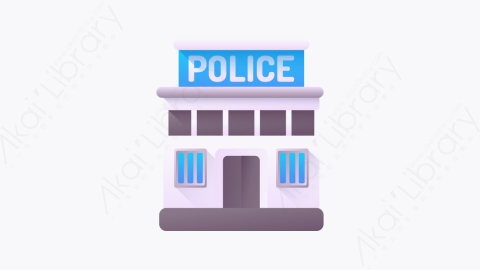 图片素材-032-警察police扁平卡通城市元素图标