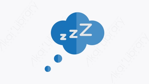 图片素材-032-睡眠sleep扁平卡通卫生保健元素图标