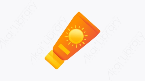 图片素材-032-太阳大厦sun_block扁平卡通暑假元素图标