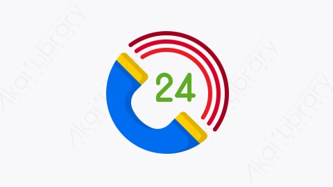 图片素材-032-电话telephone扁平卡通电子商务元素图标
