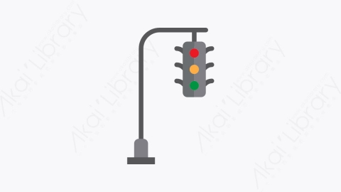 图片素材-032-红绿灯trafficlights扁平卡通灯光元素图标