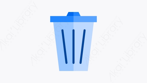 图片素材-032-垃圾trash扁平卡通家具和家用元素图标