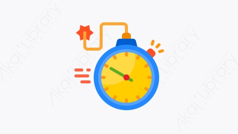 图片素材-033-闹钟alarm_clock扁平卡通时间时钟钟表元素图标