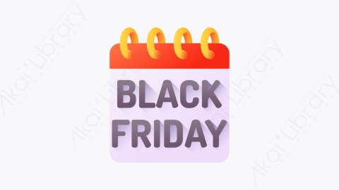 图片素材-033-黑色星期五black_friday扁平卡通黑色星期五元素图标