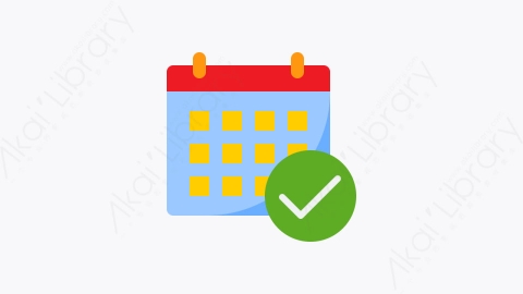 图片素材-033-日历calendar扁平卡通日历和日期元素图标