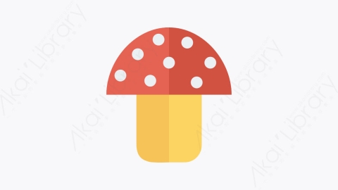 图片素材-033-蘑菇mushroom扁平卡通食物和饮料图标元素
