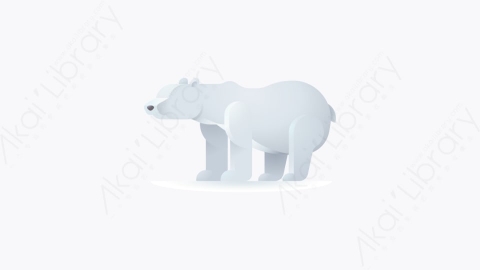 图片素材-033-北极熊polar_bear卡通动物元素图标