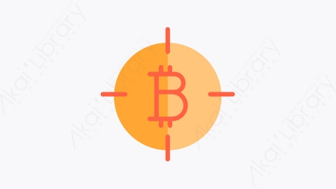 图片素材-033-目标target扁平卡通金融财经比特币元素图标