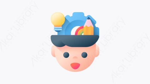 图片素材-034-设计思维design_thinking卡通设计思维元素图标