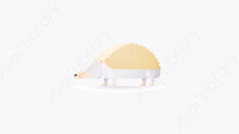 图片素材-034-刺猬hedgehog卡通动物元素图标
