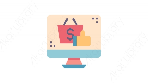 图片素材-034网购_online_shopping教育数据科学道具元素图标