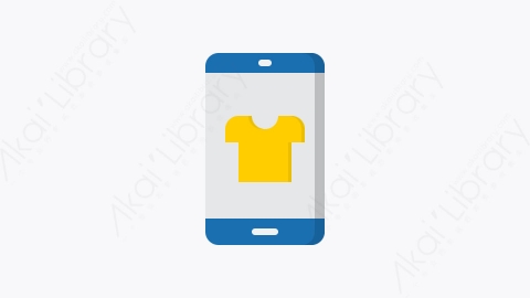 图片素材-034-网上购物online_shopping扁平卡通购物在线元素图标