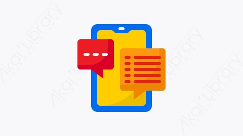 图片素材-034-智能手机smartphone扁平卡通通信元素图标