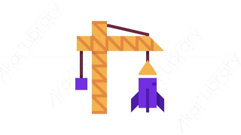 图片素材-034启动_startup金融财经科技道具元素图标