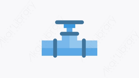 图片素材-034-阀门valve扁平卡通水管工工具元素图标