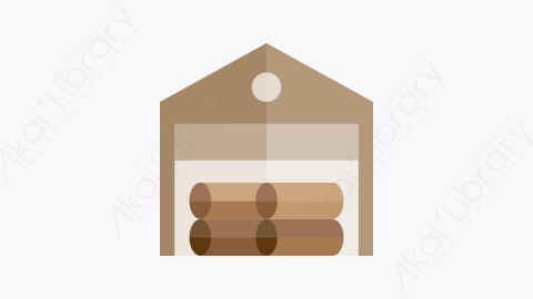 图片素材-034-仓库warehouse扁平卡通木匠元素图标