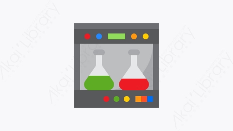 图片素材-035-化学chemistry扁平卡通实验室元素图标