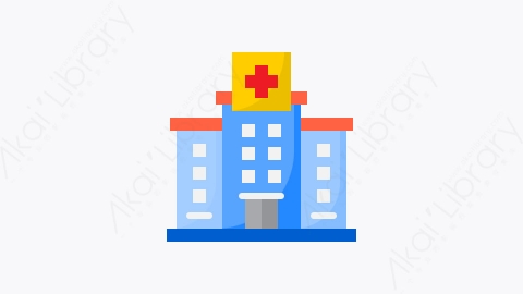 图片素材-035-医院hospital扁平卡通冠状病毒元素图标