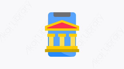 图片素材-035-手机银行mobile_banking扁平卡通智能手机元素图标