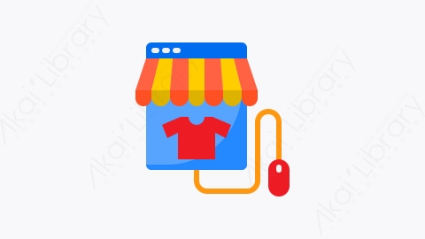 图片素材-035-网上购物shopping_online扁平卡通电子商务和购物元素图标