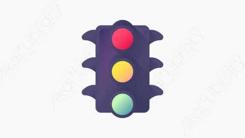 图片素材-035-红绿灯traffic_light扁平卡通交通元素图标