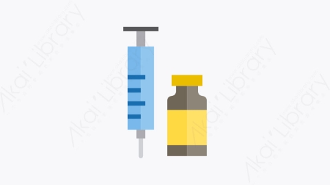 图片素材-035-疫苗vaccine扁平卡通卫生保健元素图标