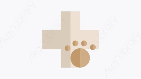 图片素材-035-兽医veterinary扁平卡通卫生保健元素图标