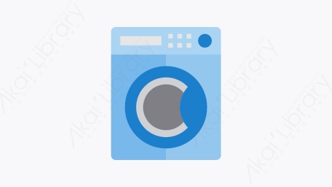图片素材-035-洗衣机washingmachine扁平卡通设备元素图标