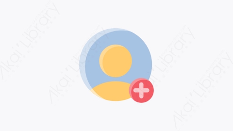 图片素材-036-添加用户add_user扁平卡通用户界面元素图标