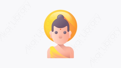 图片素材-036-佛陀buddha扁平卡通排灯节元素图标