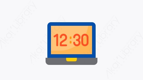 图片素材-036-数字闹钟digital_alarm_clock扁平卡通时间时钟钟表元素图标