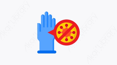 图片素材-036-手套hand_glove扁平卡通医疗保健元素图标