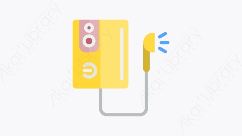 图片素材-036-加热器heater扁平卡通家用电器元素图标