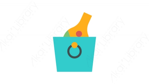 图片素材-036冰桶_ice_bucket庆祝节日活动道具元素图标