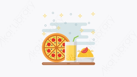 图片素材-036-意大利美食italian_food扁平卡通亚洲建筑图标